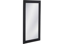 bassett mirror co inc black leaner mirror   