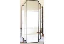 bassett mirror co inc black leaner mirror   