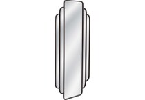 bassett mirror co inc black leaner mirror   