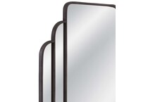 bassett mirror co inc black leaner mirror   