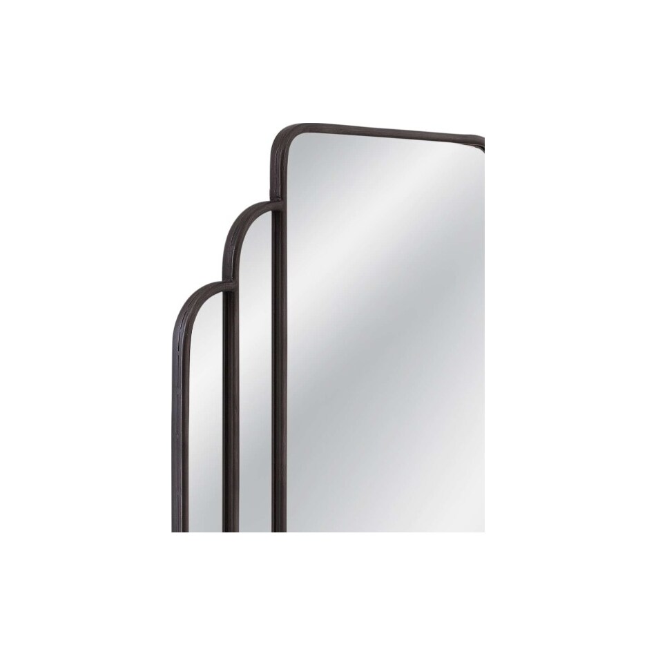 bassett mirror co inc black leaner mirror   