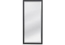 bassett mirror co inc black leaner mirror   