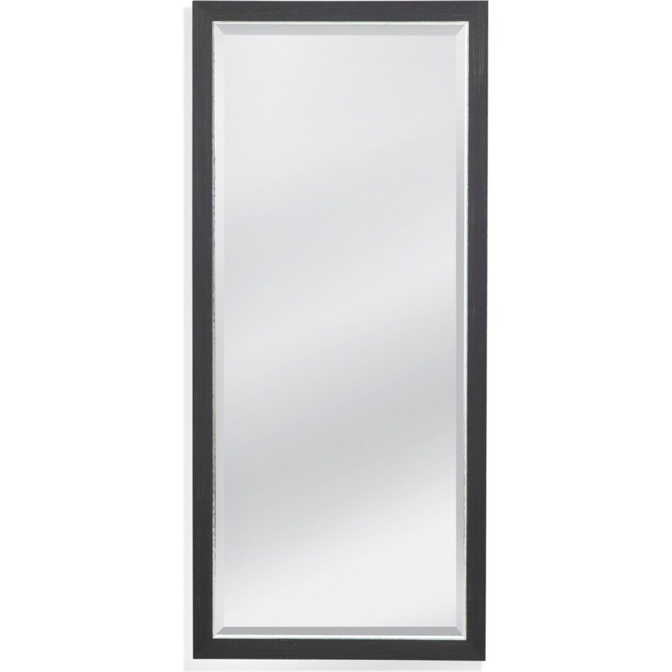 bassett mirror co inc black leaner mirror   
