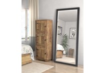 bassett mirror co inc black leaner mirror   