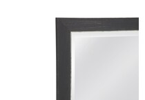 bassett mirror co inc black leaner mirror   
