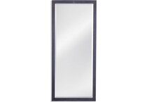 bassett mirror co inc blue leaner mirror   