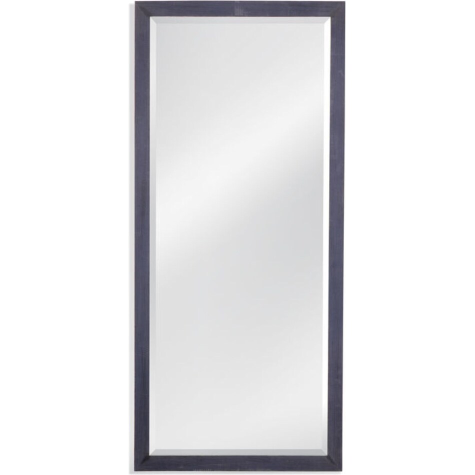 bassett mirror co inc blue leaner mirror   