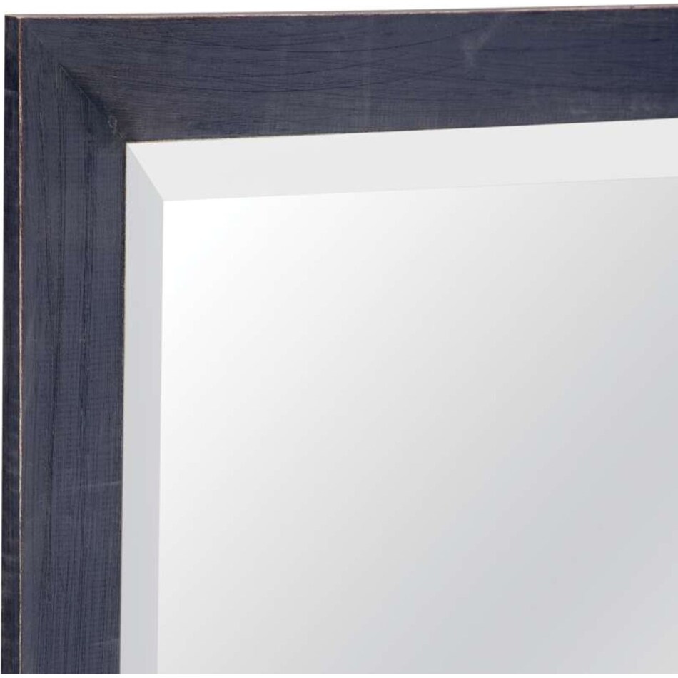 bassett mirror co inc blue leaner mirror   