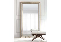 bassett mirror co inc gold leaner mirror   