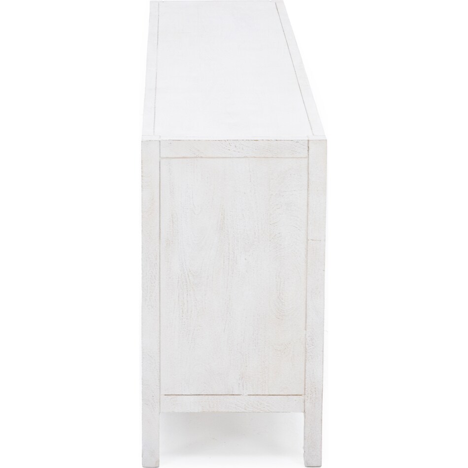 bassett mirror co inc white buffet server sideboard   