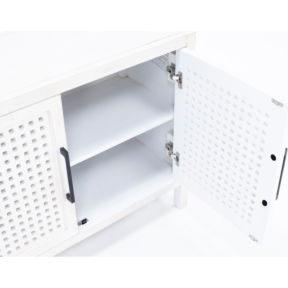 bassett mirror co inc white buffet server sideboard   