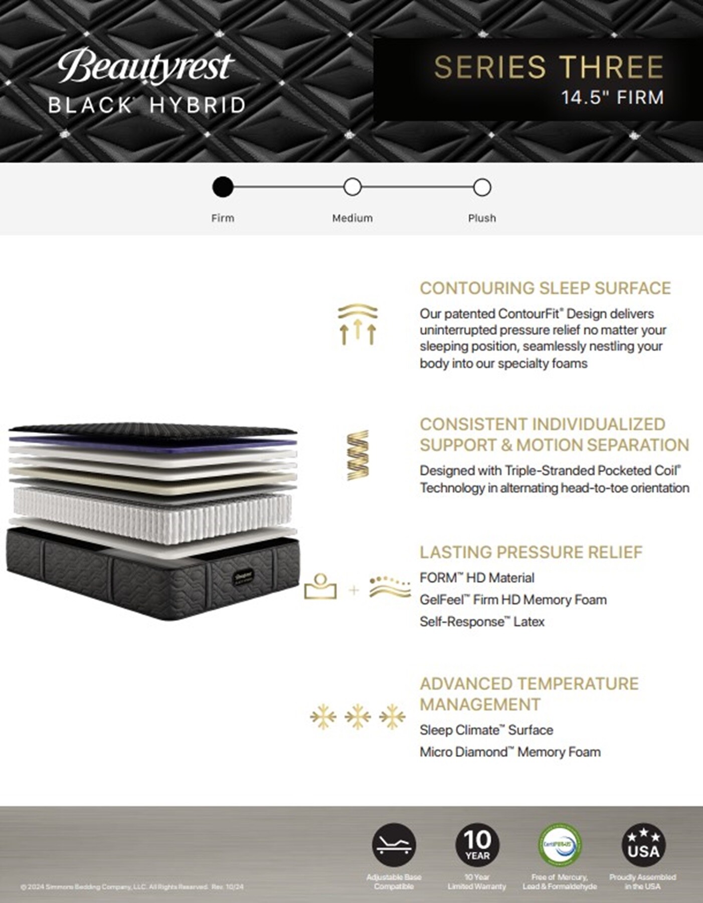 Beautyrest Black Series 3 Hybrid Firm | Steinhafels