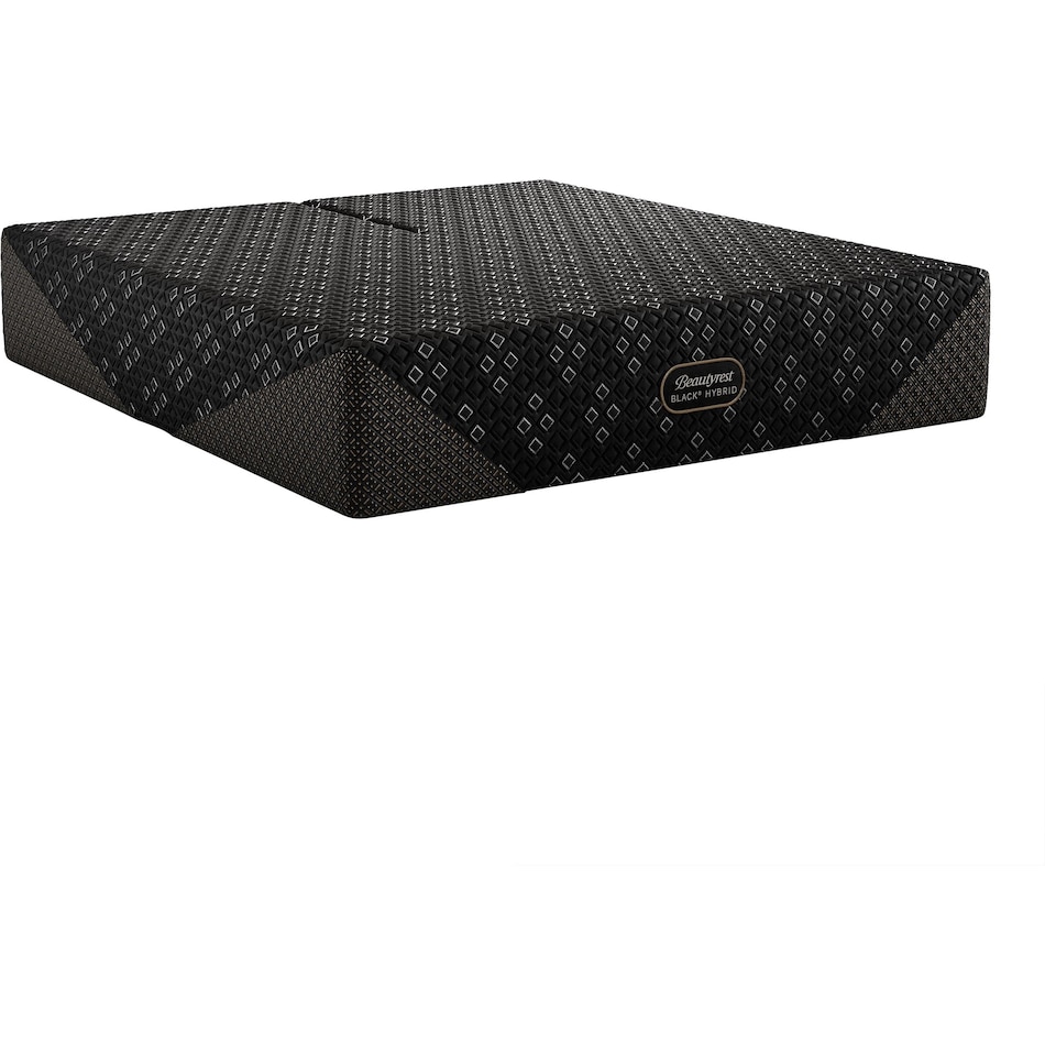 beautyrest black hybrid black split head king   