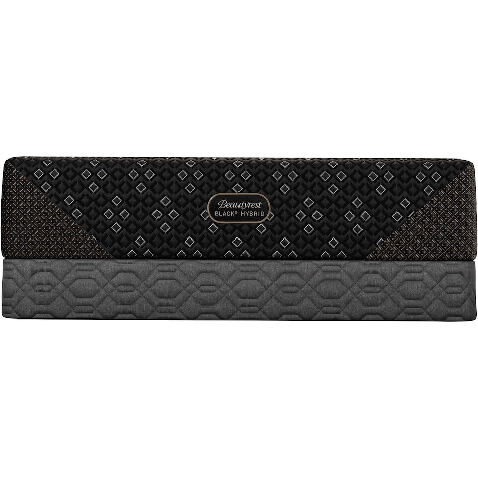 beautyrest black hybrid black split head king   