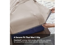 bedgear beige split head queen   