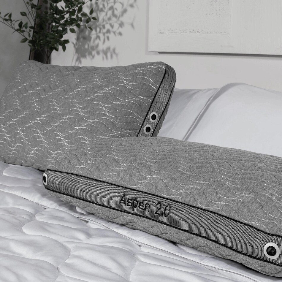 bedgear grey pillows   