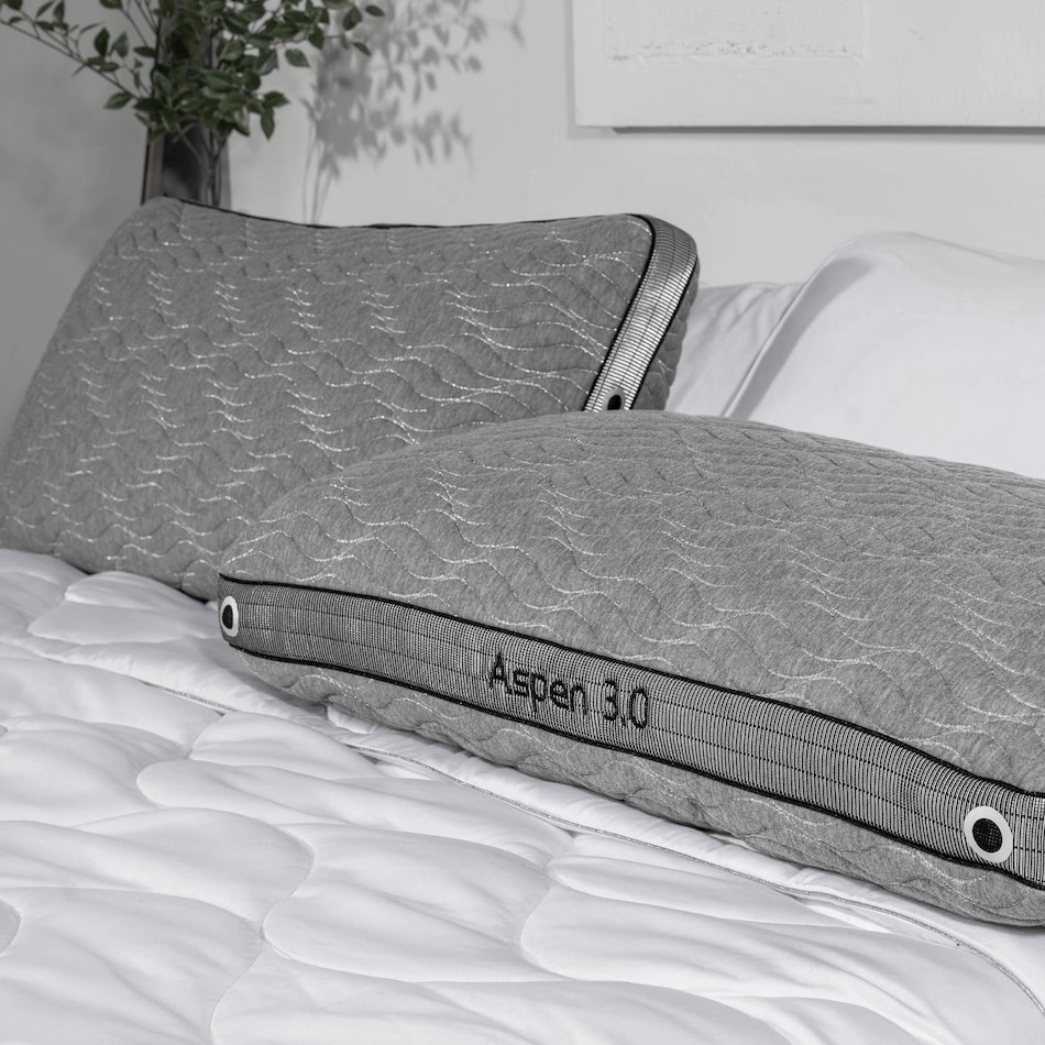 bedgear grey pillows   