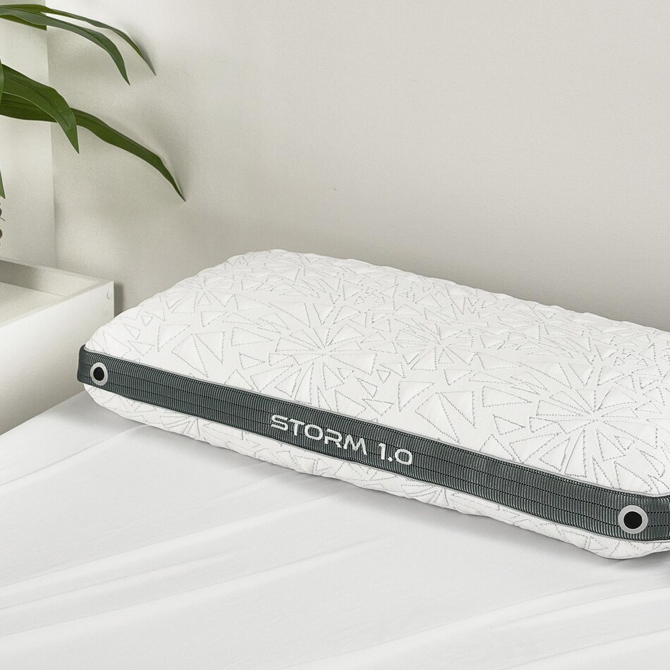 bedgear white grey pillows   