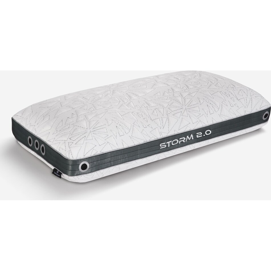 bedgear white grey pillows   