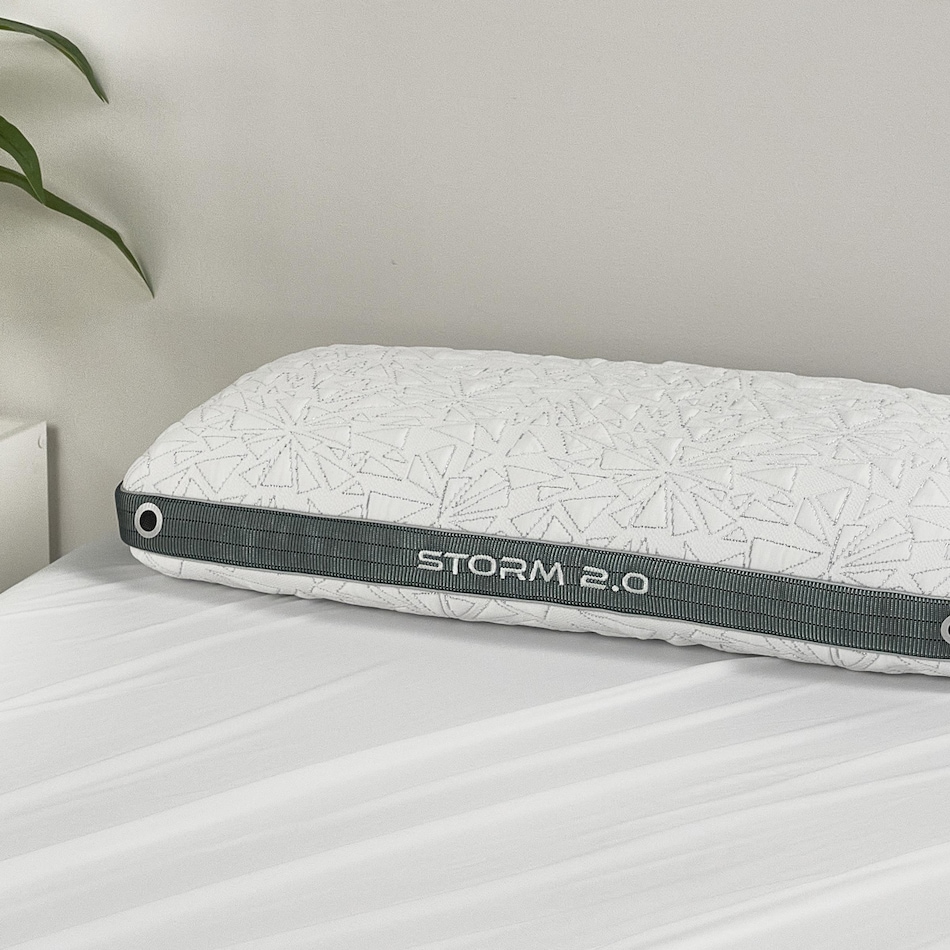 bedgear white grey pillows   