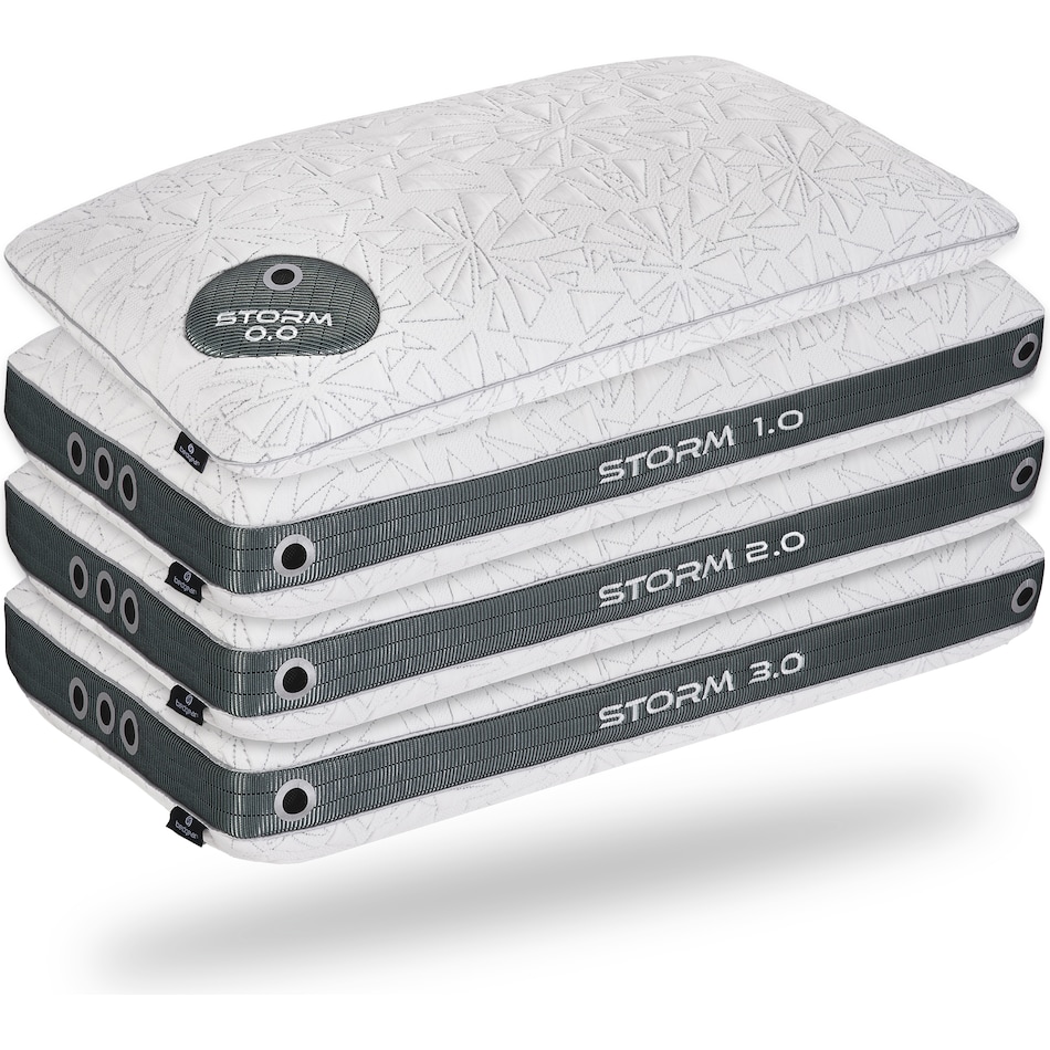 bedgear white grey pillows   