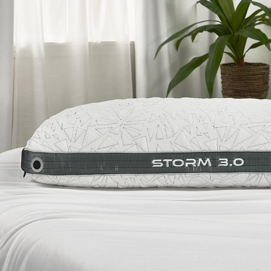 bedgear white grey pillows   