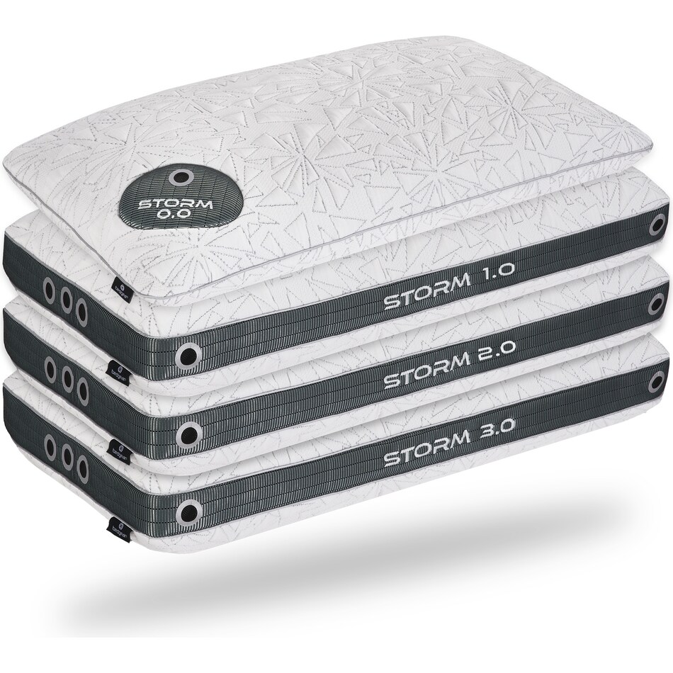 bedgear white grey pillows   