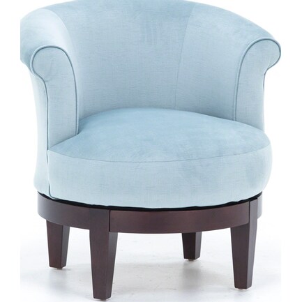 Attica Swivel Chair in Aqua Blue