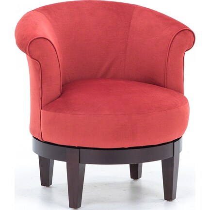 Attica Swivel Chair in Tomato