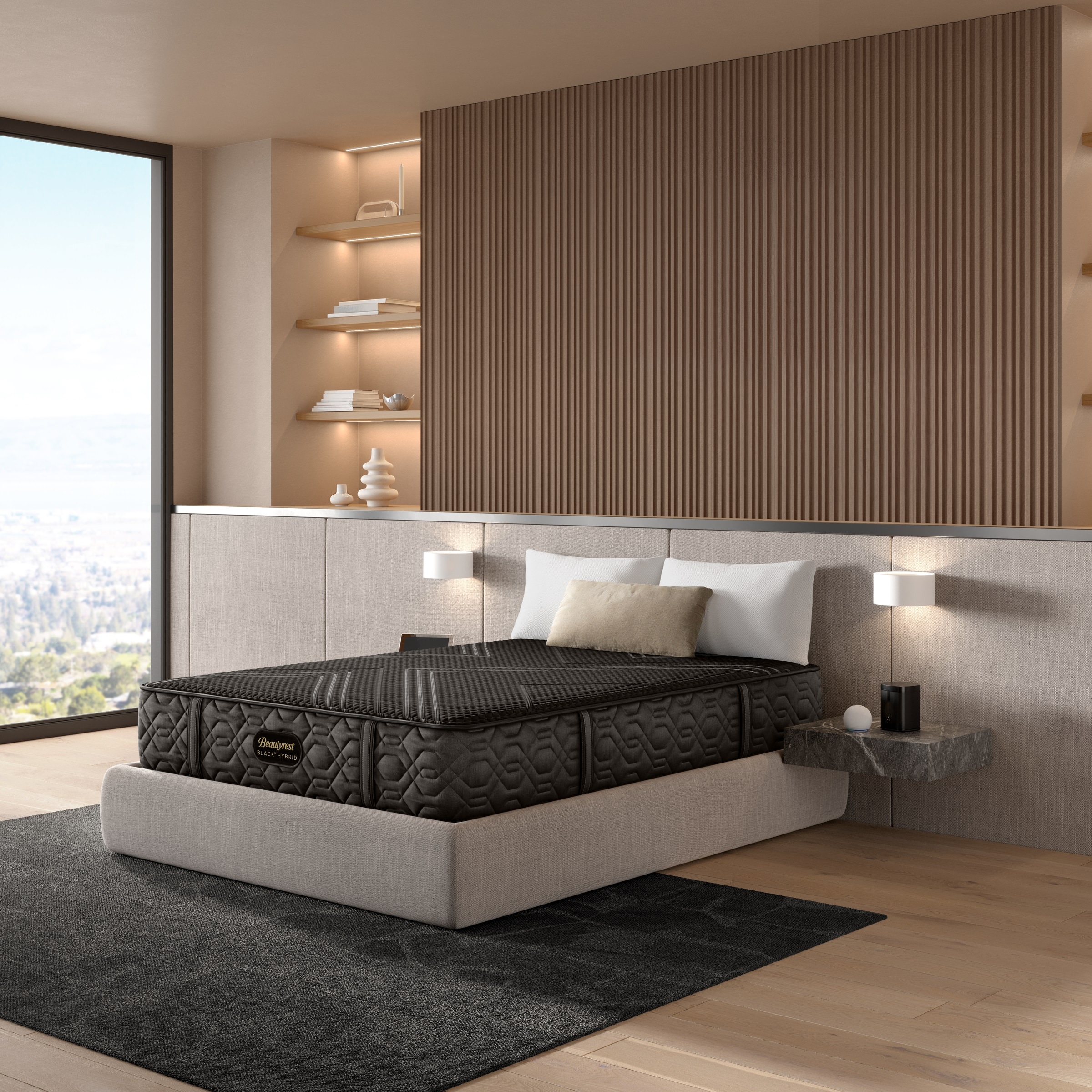 【最終価格】シモンズ　Beautyrest Black クイーンサイズ Beautyrest Black® Series 1 Medium Innerspring 14.25