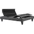 BEDDING Furniture-Black Luxury Motion Horizontally Split King Adjustable Foundation (2 pieces)