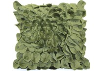 brnt green pillows   