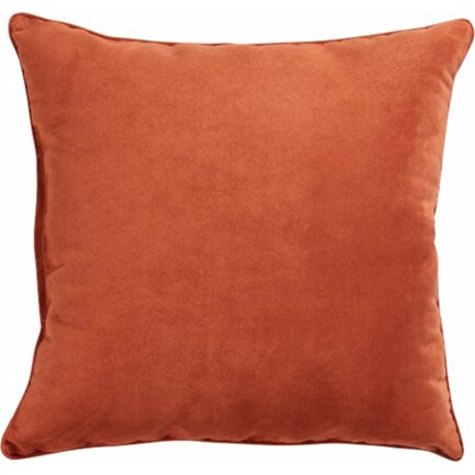 Clay Faux Suede Pillow 18"W x 18"H