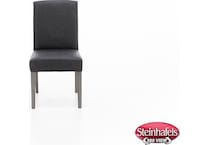 bsch black inch standard seat height side chair  image   