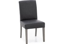 bsch black inch standard seat height side chair   