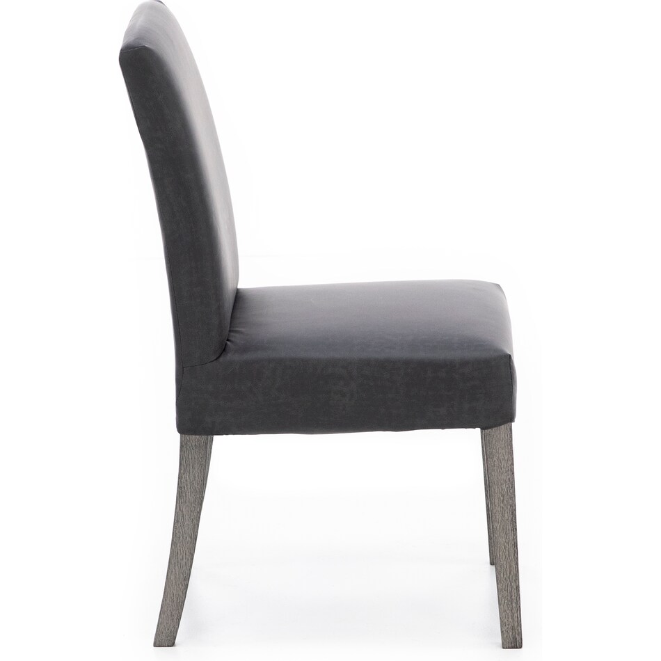 bsch black inch standard seat height side chair   