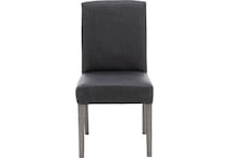 bsch black inch standard seat height side chair   