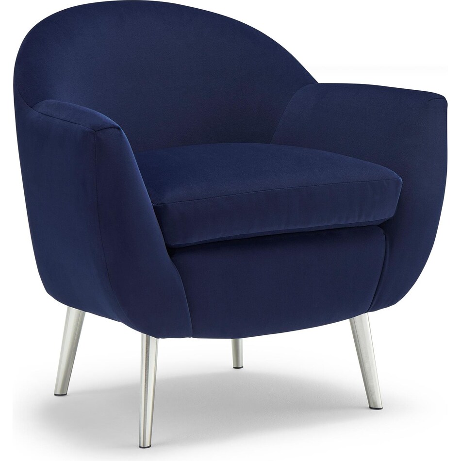 bsch blue accent chair   