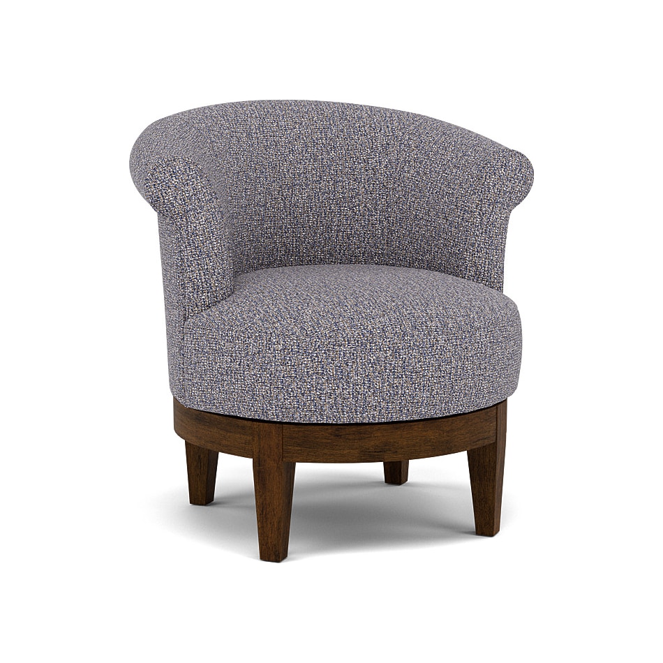 bsch blue swivel chair   