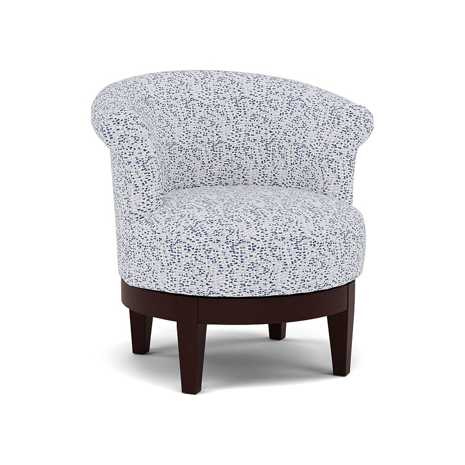 bsch blue swivel chair   