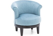 bsch blue swivel chair   