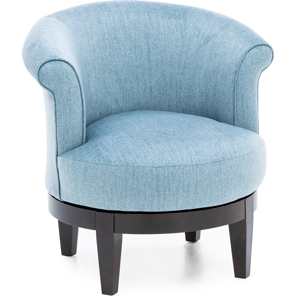 bsch blue swivel chair   