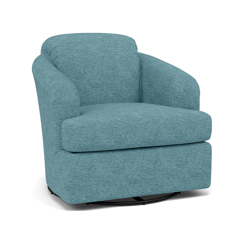 bsch blue swivel chair   