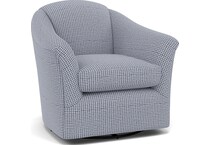 bsch blue swivel chair   