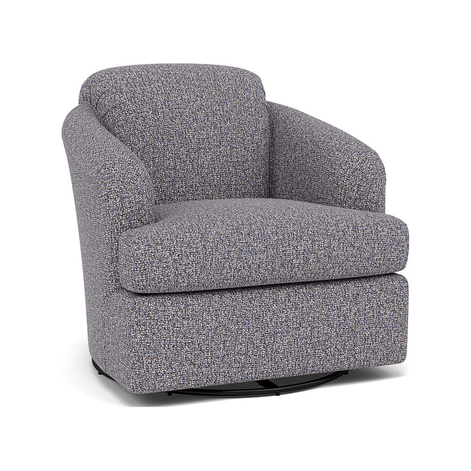 bsch blue swivel chair   