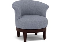 bsch blue swivel chair   