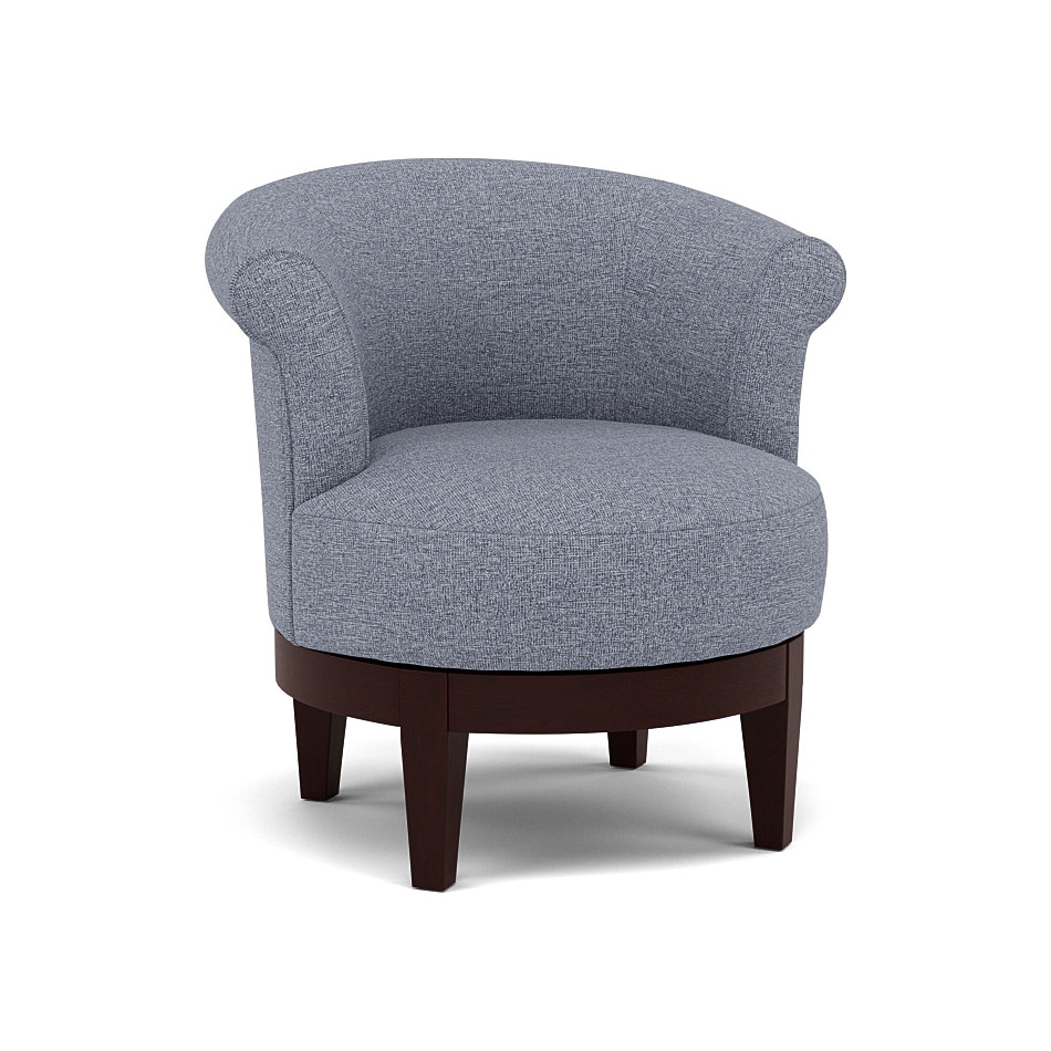 bsch blue swivel chair   