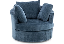 bsch blue swivel chair   