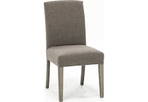 bsch grey inch standard seat height side chair   