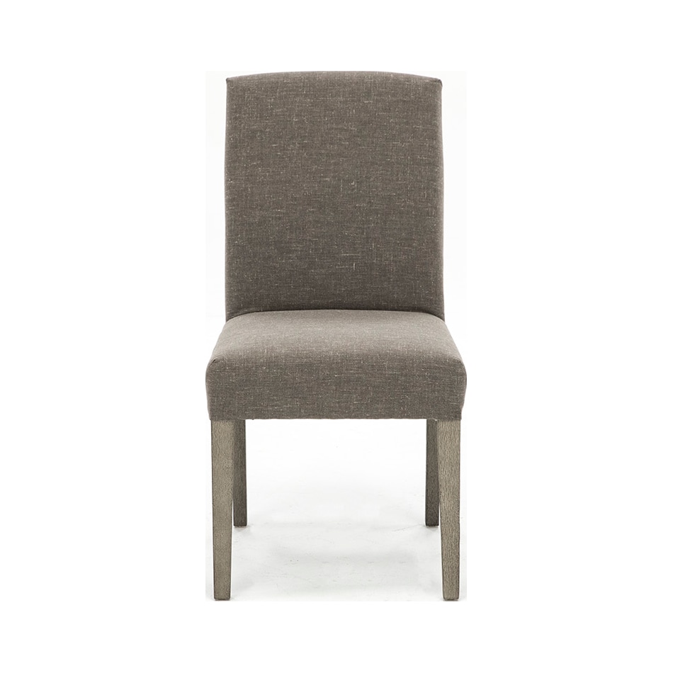 bsch grey inch standard seat height side chair   